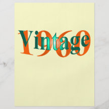 Vintage 1960 flyer design