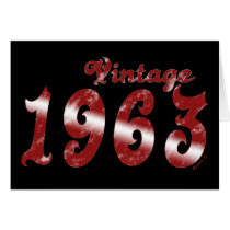 Vintage 1963 Card cards