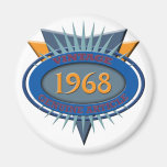 Vintage 1968 fridge magnets