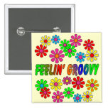 Vintage 1970's "Feelin' Groovy" gifts Buttons