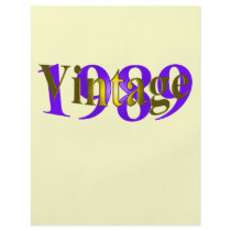 Vintage 1989 custom flyer