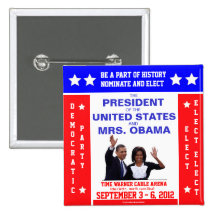 Vintage 2012 DNC Convention OBAMA political pinbac