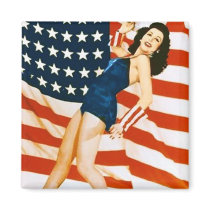 Vintage 4 th of July Pinup Magnets