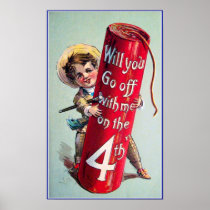Vintage 4th of July Poster