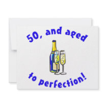 Vintage 50th Birthday Gag Gifts Personalized Announcement