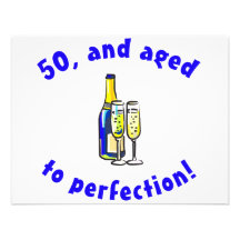 Vintage 50th Birthday Gag Gifts Personalized Announcement