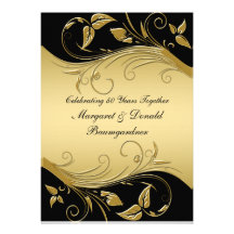 Vintage 50th Wedding Anniversary Invitation
