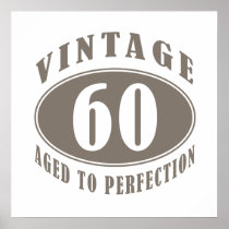 Vintage 60th Birthday Gifts Posters