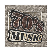 Vintage 70's Music - Wrapped Canvas Canvas Print