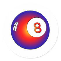 Vintage 8 Ball Sticker