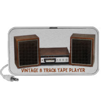 Vintage 8 track player doodle speaker