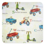 Vintage ABC's Sticker Template