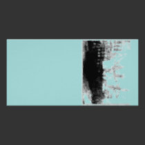 Vintage Abstract Green Blue photo cards