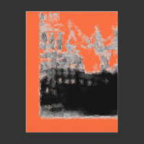 Vintage Abstract Orange postcards