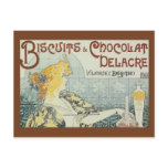 Vintage Ad Biscuits Chocolat Delacre Postcard
