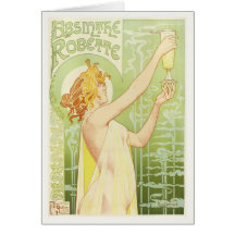 Vintage Ad Poster Greetings [Lighter Version] Greeting Cards