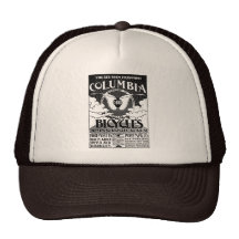 Vintage Advertisement - Columbia Bicycles Trucker Hat