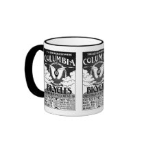 Vintage Advertisement - Columbia Bicycles Mugs