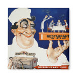 Vintage Advertising Ad: Restaurant & Food Catering Magnets