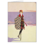 Vintage Advertising - Girl on Beach cards