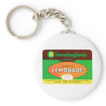 Vintage Aerated Lemonade Label Key Chain