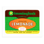 Vintage Aerated Lemonade Label Postcards