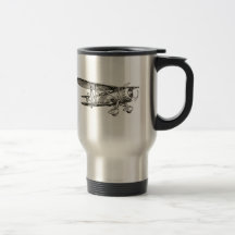 Vintage Aeroplane, Flight Plans Mug