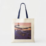Vintage Aeroplane over Hudson River, New York City Tote Bags