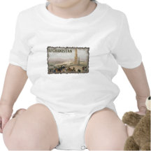 Vintage Afghanistan Baby Bodysuit