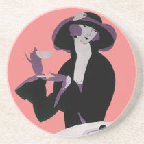 Vintage Afternoon Tea Party Drink Coaster