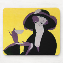 Vintage Afternoon Tea Party Mouse Pad