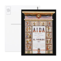 Vintage Aida Opera Poster Post Cards