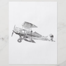 vintage air plane personalized flyer
