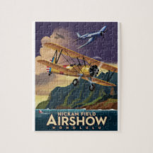 Vintage aircraft airshow puzzles