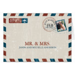 Vintage Airmail Wedding Thank You Greeting Card