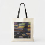 Vintage Airport, Passengers Boarding Aeroplane Tote Bag