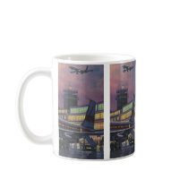 Vintage Airport, Passengers Boarding Aeroplane Mugs