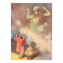 Vintage Aladdin and the Genie of the Lamp, Godwin Custom Invites