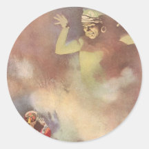 Vintage Aladdin and the Genie of the Lamp, Godwin Stickers