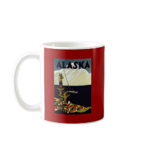 vintage alaska poster mugs