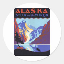 Vintage Alaska Stickers