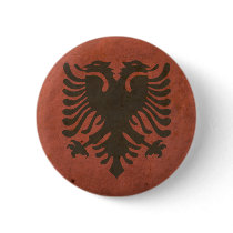Vintage Albania Flag Pinback Buttons