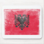 Vintage Albania Flag Mouse Pads