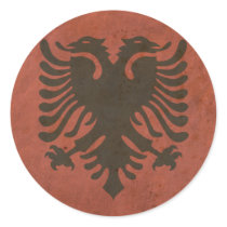 Vintage Albania Flag Stickers