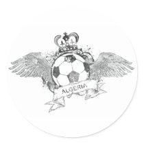 Vintage Algeria Football Stickers
