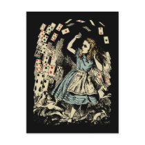 Vintage Alice Flying Cards Dark