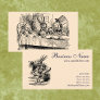 Vintage Alice in Wonderland Business Card Template
