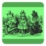 Vintage Alice in Wonderland King & Queen Stickers