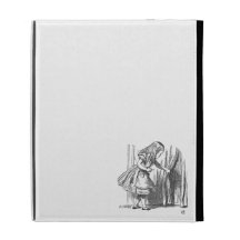 Vintage Alice in Wonderland looking for the door iPad Case