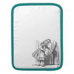 Vintage Alice in Wonderland looking for the door iPad Sleeves